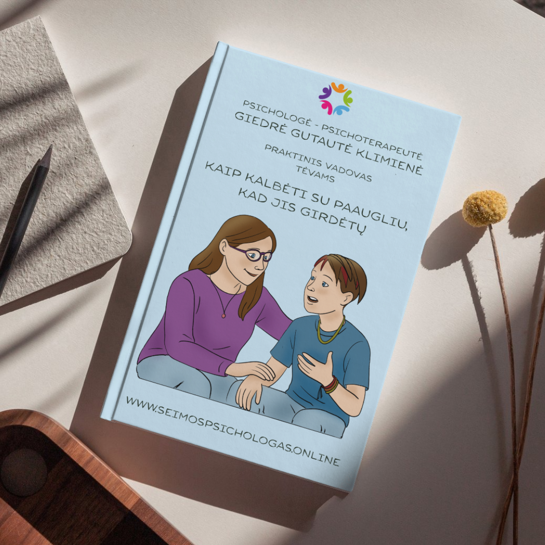 Praktinis vadovas tėvams: Kaip kalbėti su paaugliu, kad jis girdėtų (PDF + EPUB)